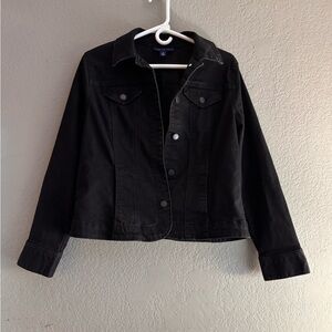 Charter Club Black Jean Jacket Timeless Style
